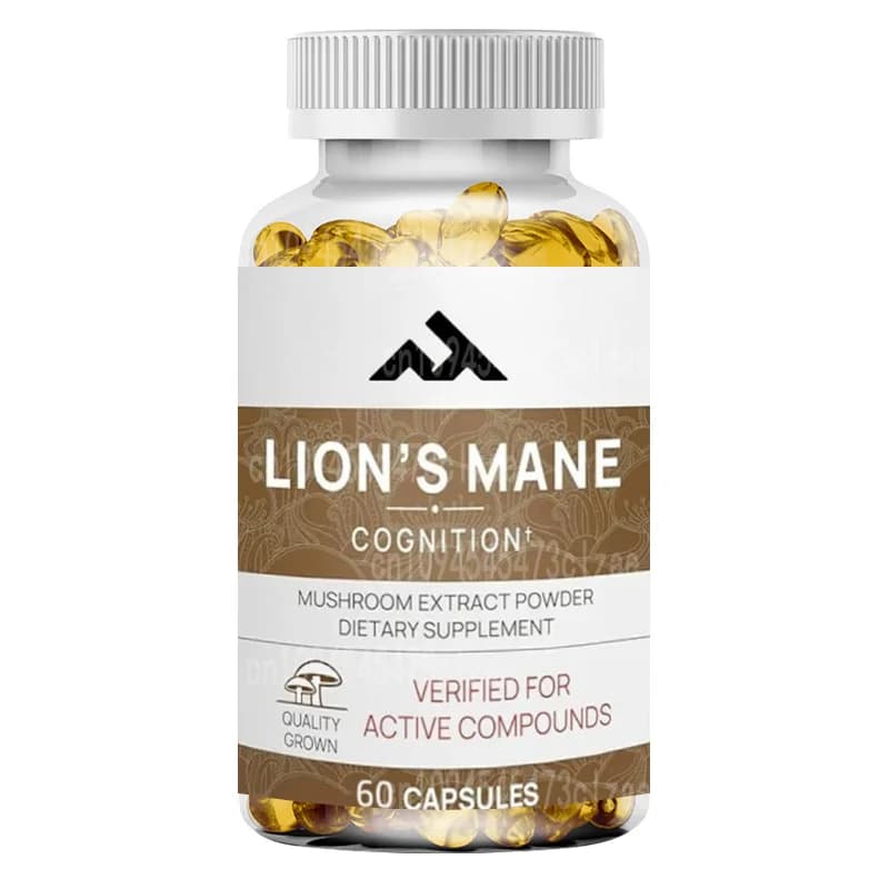 Estratto di Fungo Criniera di Leone in Capsule (60 Capsule) Integratore per la Cognizione | Integratore per il Cervello, Vitamine per il Cervello