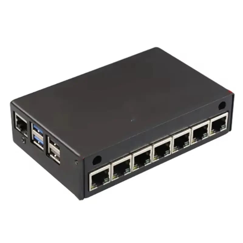 ABFM-MPRG7, per scheda adattatore Raspberry Pi 5 PCIE a 7X Giga Ethernet, supporto senza driver per Rpi OS, Openwrt e Ubuntu, router