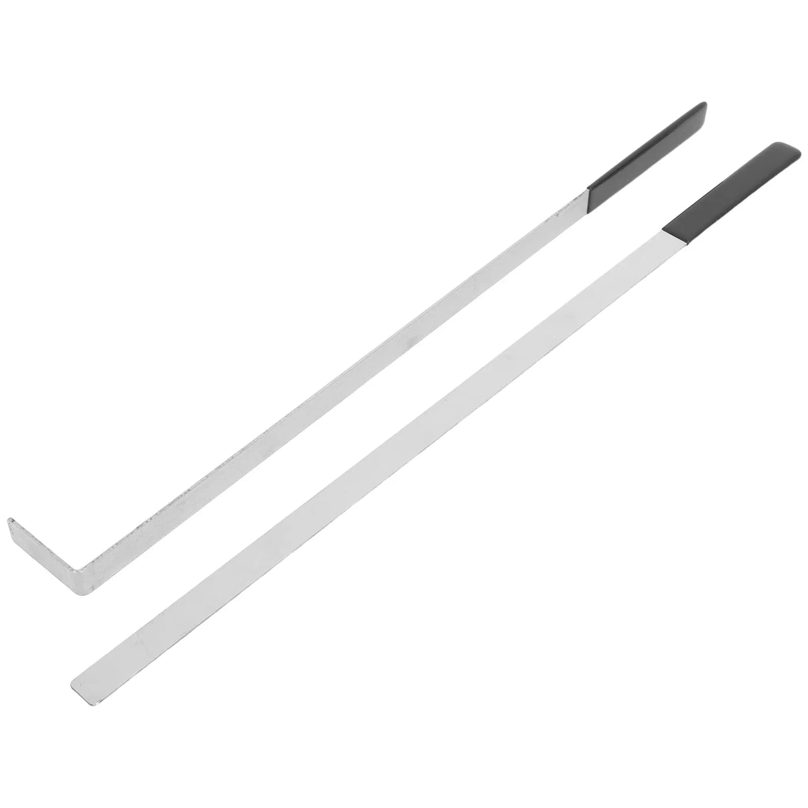 2Pcs Stainless Steel Shelf Sorting Tool Heavy Duty Retail Aisle Organizer Shelf Arrangement Ruler Supermarket Space Management