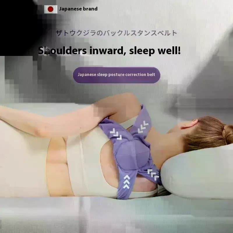 1PC Cintura regolabile per correttore postura spalla posteriore Supporto per clavicola colonna vertebrale Rimodella la cintura per la correzione della postura del sonno del corpo