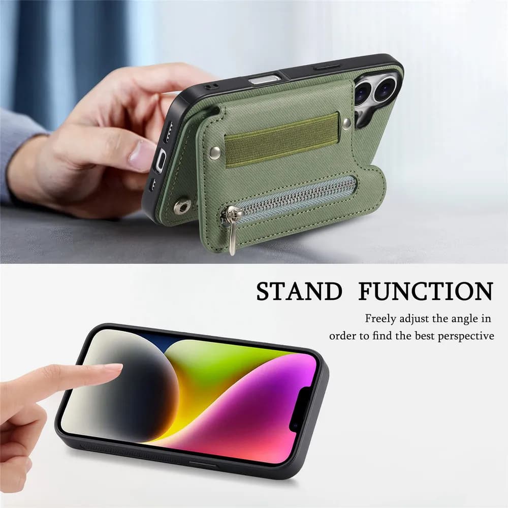 Custodia di Lusso per Huawei Honor 500 400 300 200 Pro 5G con RFID, Cover Posteriore in Pelle con Cinturino da Polso per Honor 400 Smart 200 Lite 500 Funda