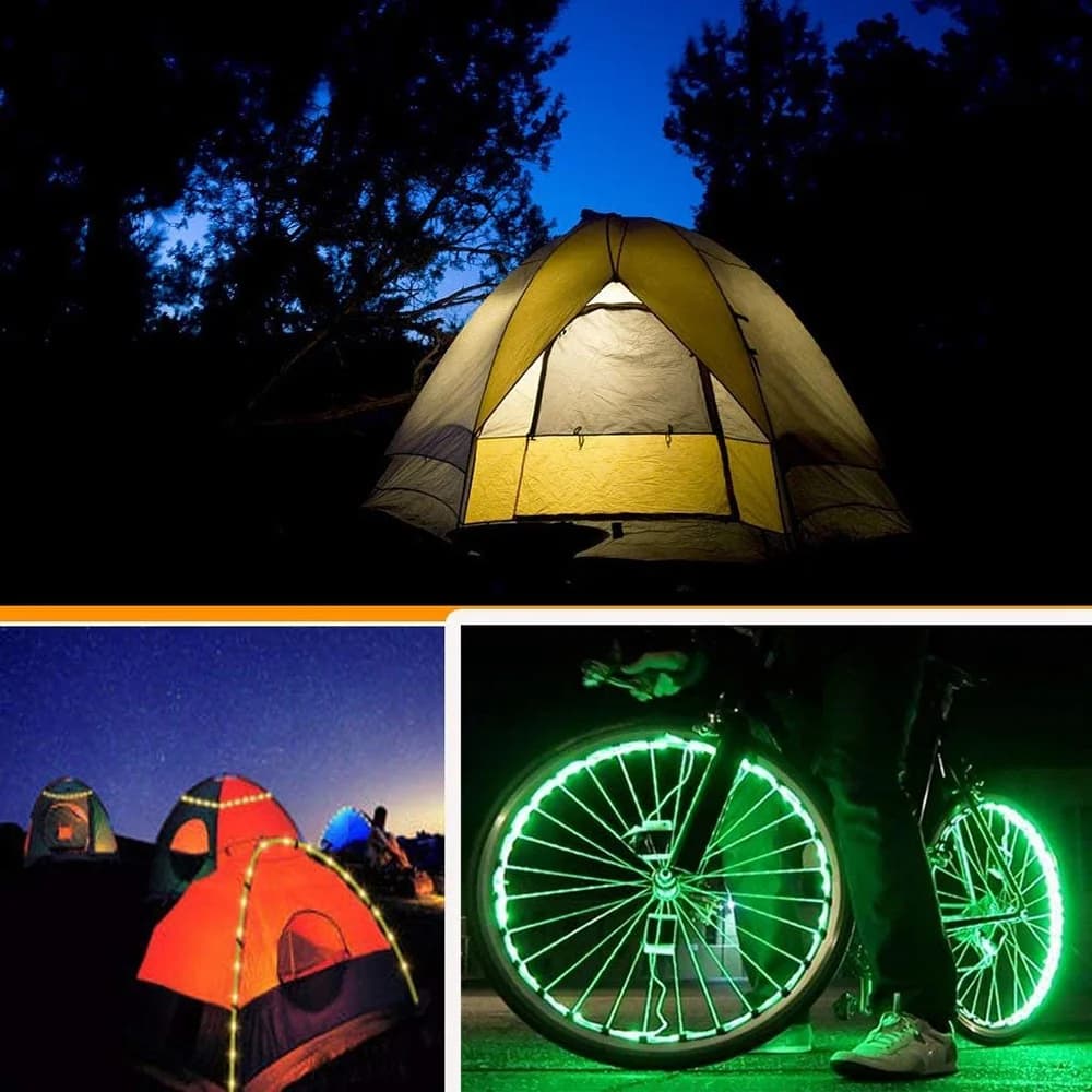 Strisce LED ABLU-15M 3528 RGB Multicolore Flessibili con Telecomando a 24 Tasti per Retroilluminazione TV e Camera da Letto