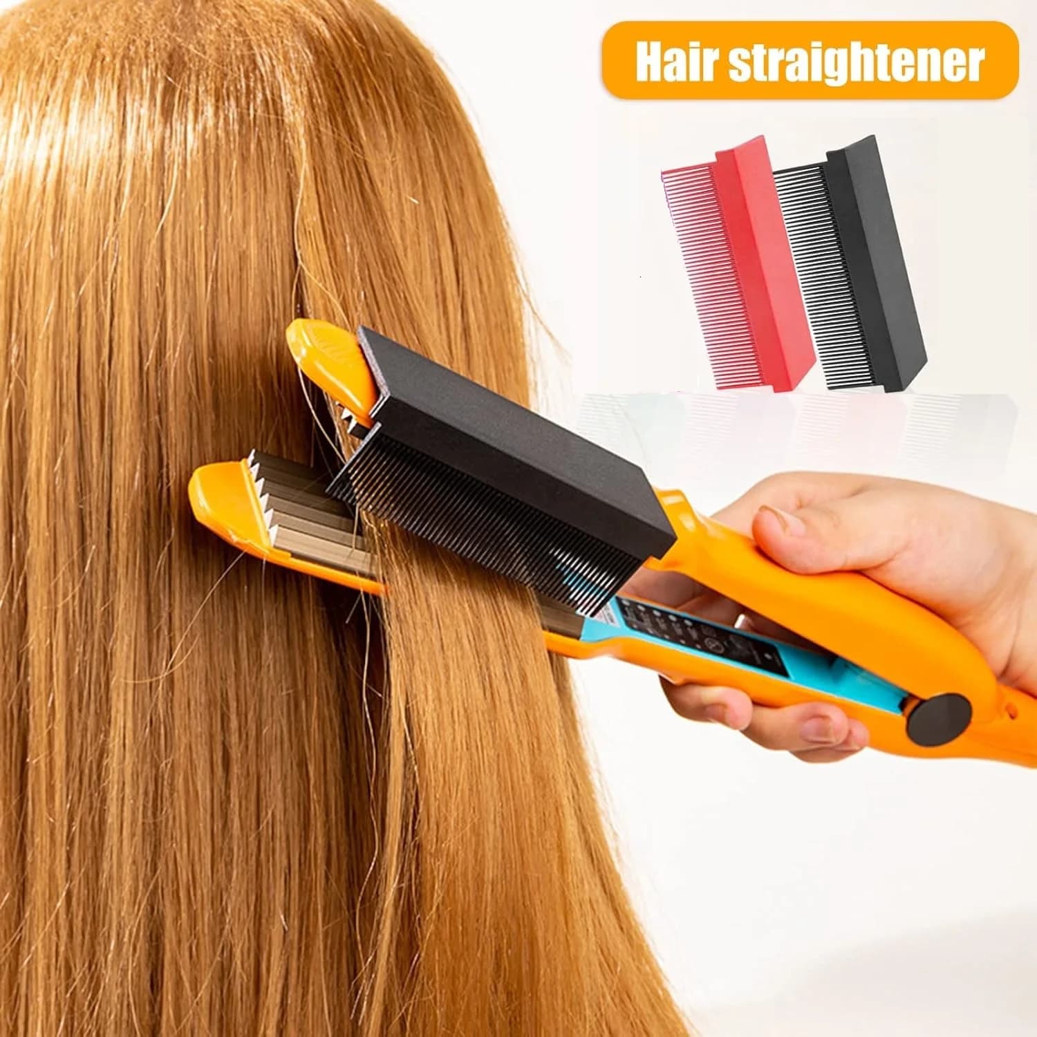 Women's comb accessories compatible with hair plate, compact hair styling tool, professional smoothing comb for hairdressers