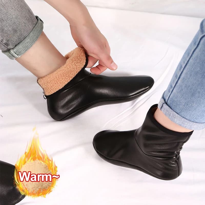 1 pair of hot snow socks for open air sports by man and woman for autumn winter floor socks for interior in warm indoor plush windproof thickened