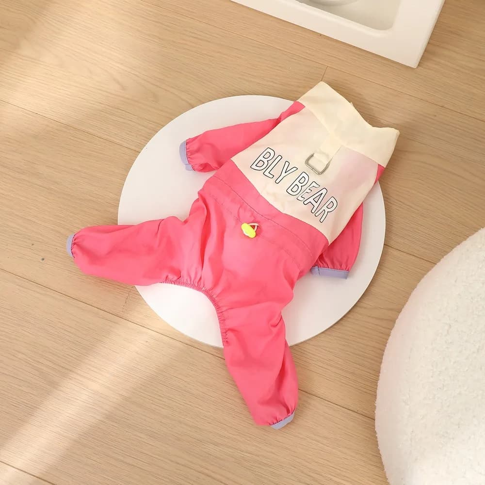 Pet Summer Sunscreen Clothes Small Dog Thin Four Legged Pants Letter Printed Teddy Jumpsuit Pet Supplies