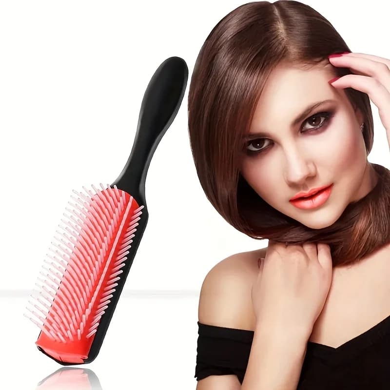 1 comb for massage and ironing black and red, shovel comb, tail comb, nine-file combs, hair styling combs fat, hairdressing combs, essential tool for salon, great gift item