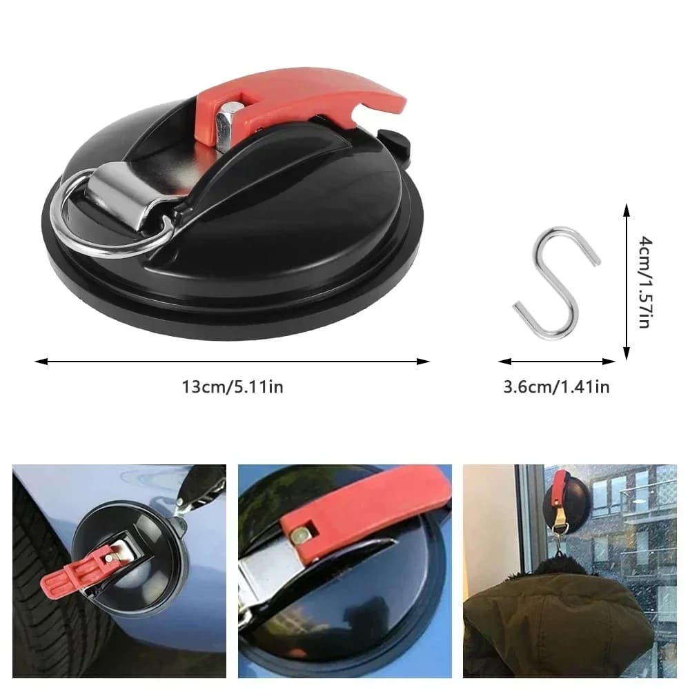 1/4 Pezzi Gancio di Fissaggio Multifunzione a Ventosa per Tenda da Campeggio Auto/Camion, Accessori Auto, Ventosa per Auto