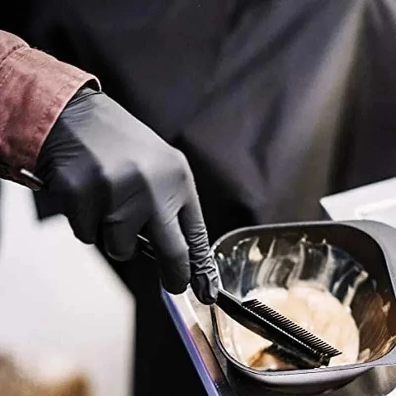 Guanti in nitrile neri da 100/50/20 pezzi, guanti usa e getta ispessiti per la pulizia, parrucchieri, impermeabili, per lavare i piatti, per tatuaggi