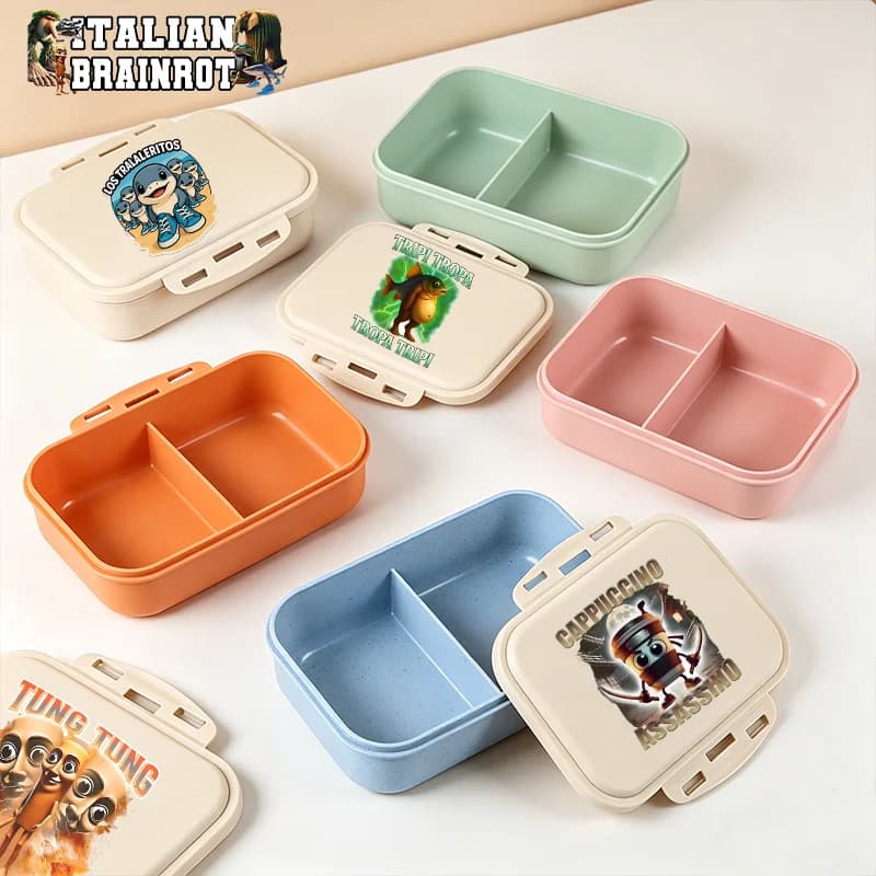 Miffys Bento Lunch Box Contenitori per alimenti con stampa di coniglietti dei cartoni animati, contenitori per alimenti, contenitori per frutta da picnic, contenitori per alimenti per la scuola, regali di compleanno carini