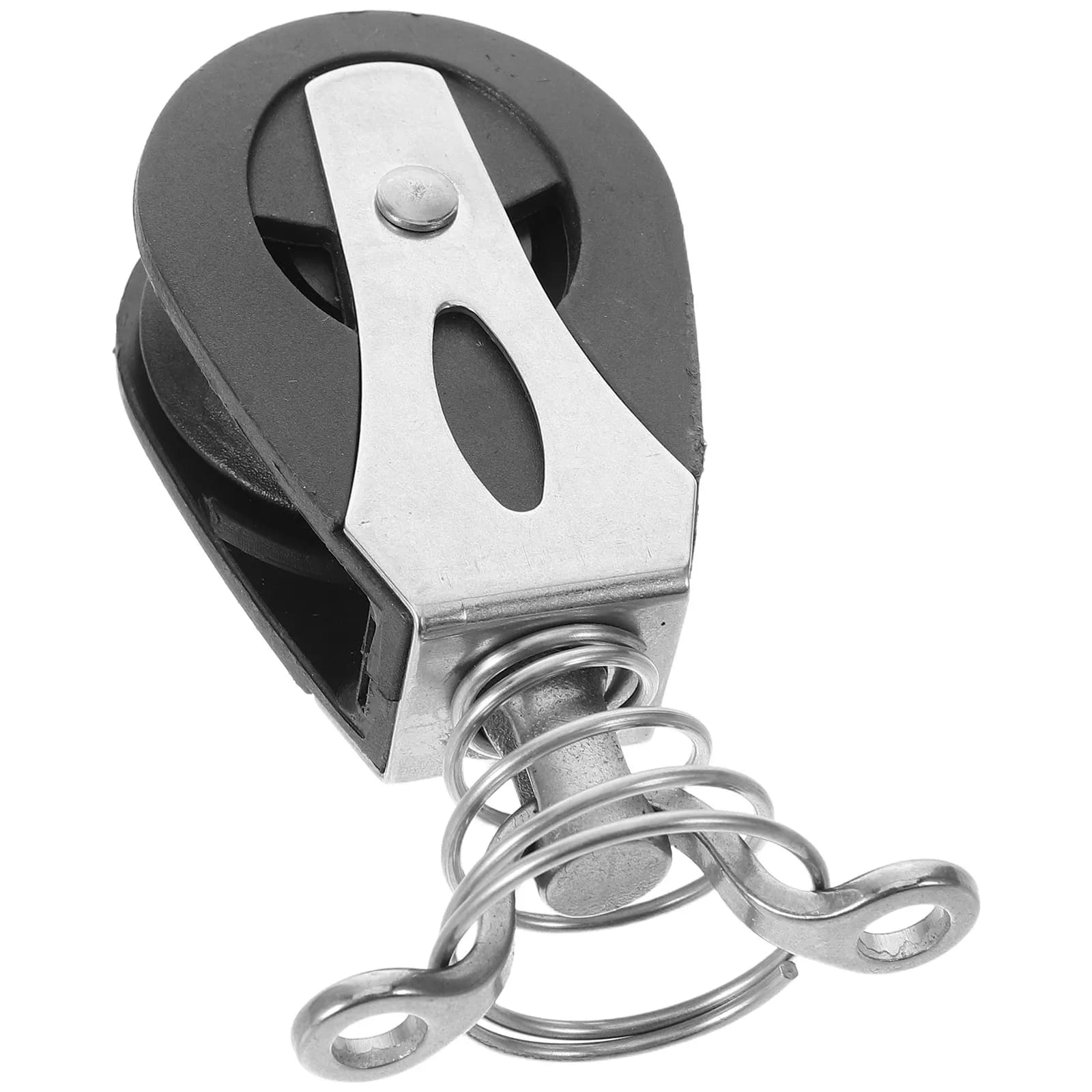Piccolo Blocco Puleggia in Acciaio Inossidabile, Morsetto a Camma Singolo in Nylon per Cime Nautiche, Morsetti a Camma per Barche, Kayak, Vele, Yacht, Pesca