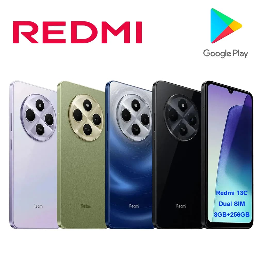 Redmi 14C Global Version Unlocked Smartphone 8GB+256GB 50MP Camera 6.88" 90Hz 5160mAh 22.5W Fast Charge HyperOS Dual SIM