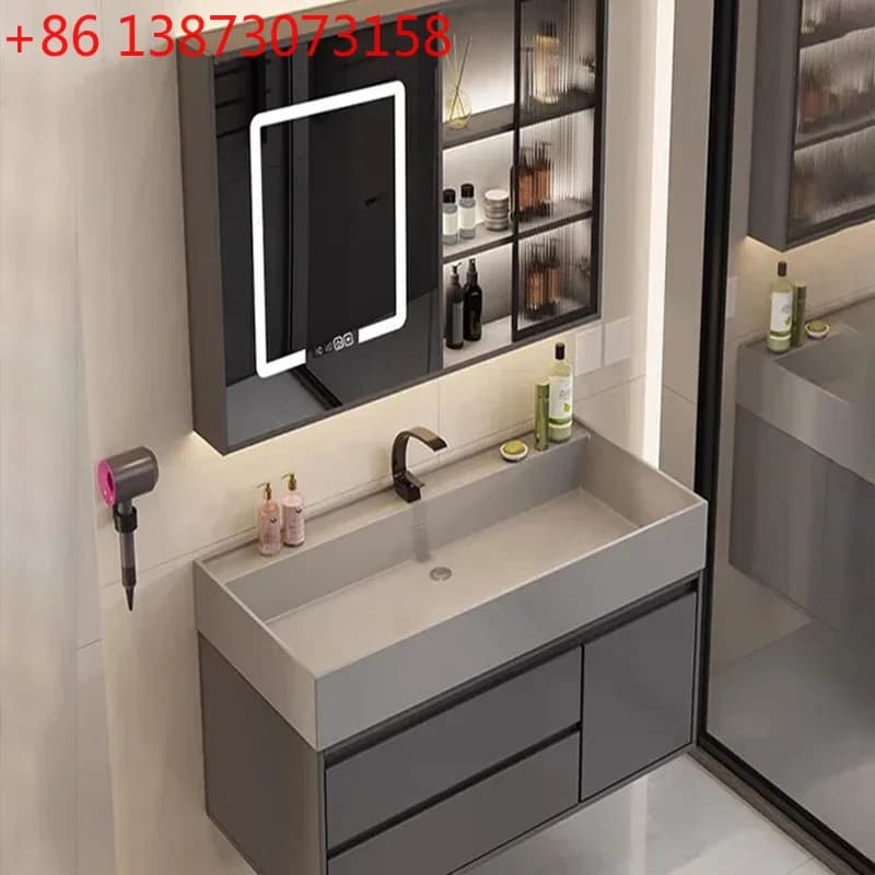 Armadietti Aperti, Armadietti Portasciugamani, Mobili, Kit Bagno di Lusso, Specchi, Contenitori, Lavabo, Colonna, Mobile a Parete, Lavandini, Cassetti