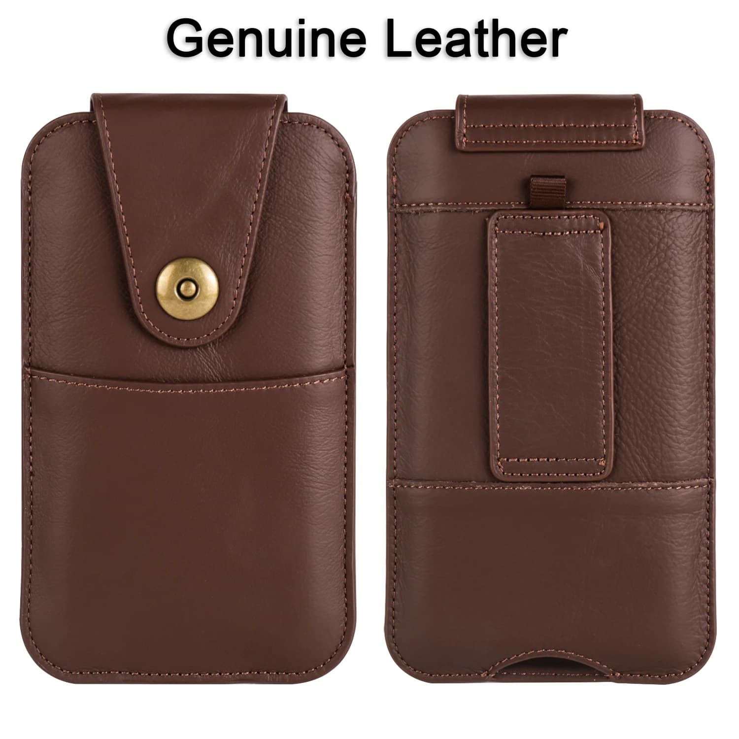 Custodia per telefono con clip da cintura in vera pelle di mucca 7.2 per iPhone 17 16 15 14 Pro Max 13 12 11X8 Plus Custodia per marsupio da uomo