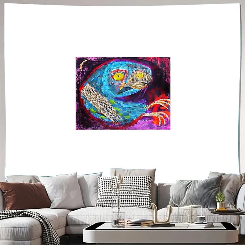 Bohemian Tapestry Wall Hanging Psychedelic Art Nebula Space Decor Galaxy Mural Hippie Room Aesthetic Celestial Wall Art Trippy H