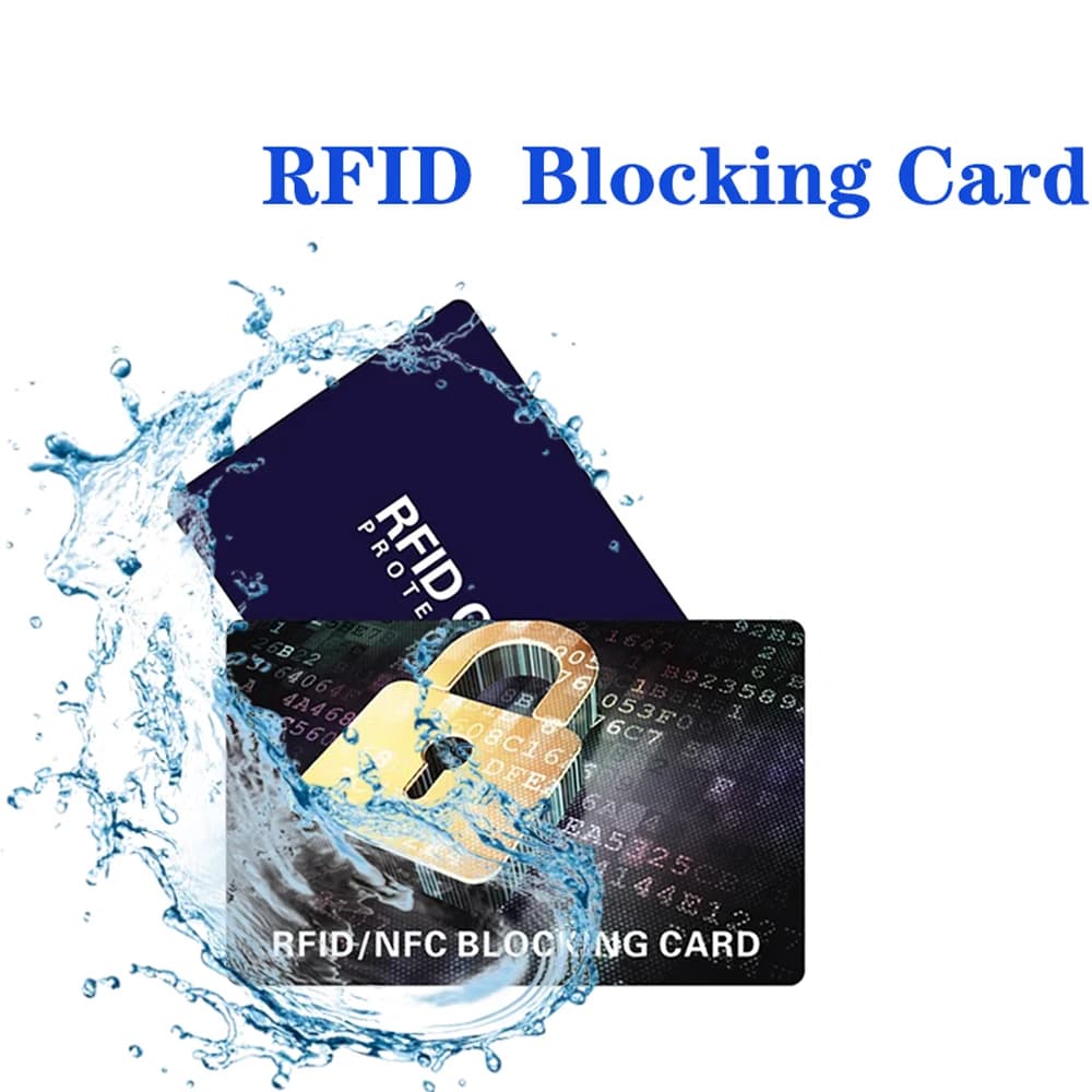 1/2/3PCS Carte a blocco nero Protezione senza problemi Portafoglio intero Scudo Senza contatto NFC Debit Carta di credito Pellicola protettiva Blocker