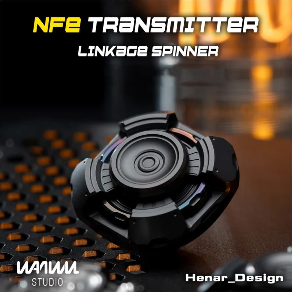WANWU EDC NFE Trasmettitore Collegamento Spinner 2.0 Giocattoli antistress Giocattoli per dita Spinner in metallo Fidget