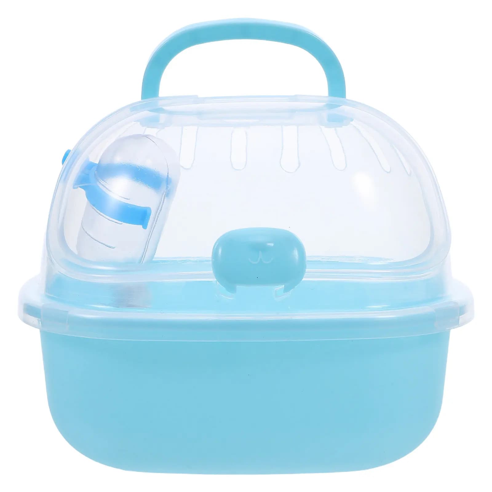 Trasportino Portatile per Criceti con Bottiglia d'Acqua, Gabbia Trasparente per Piccoli Animali, Habitat per Porcellini d'India, Topi, Rettili