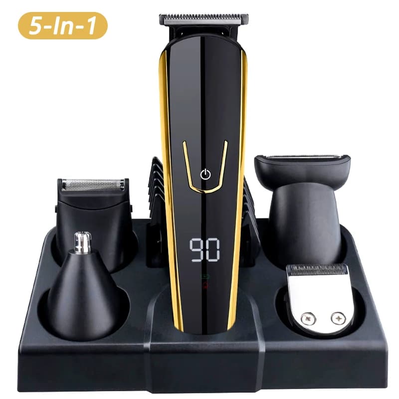 Men's Hair Clipper Beauty Set Multi-function Electric Hair Trimmer Ear and Nose Hair Trimmer Beard Shaver Rechargeable Trimmer