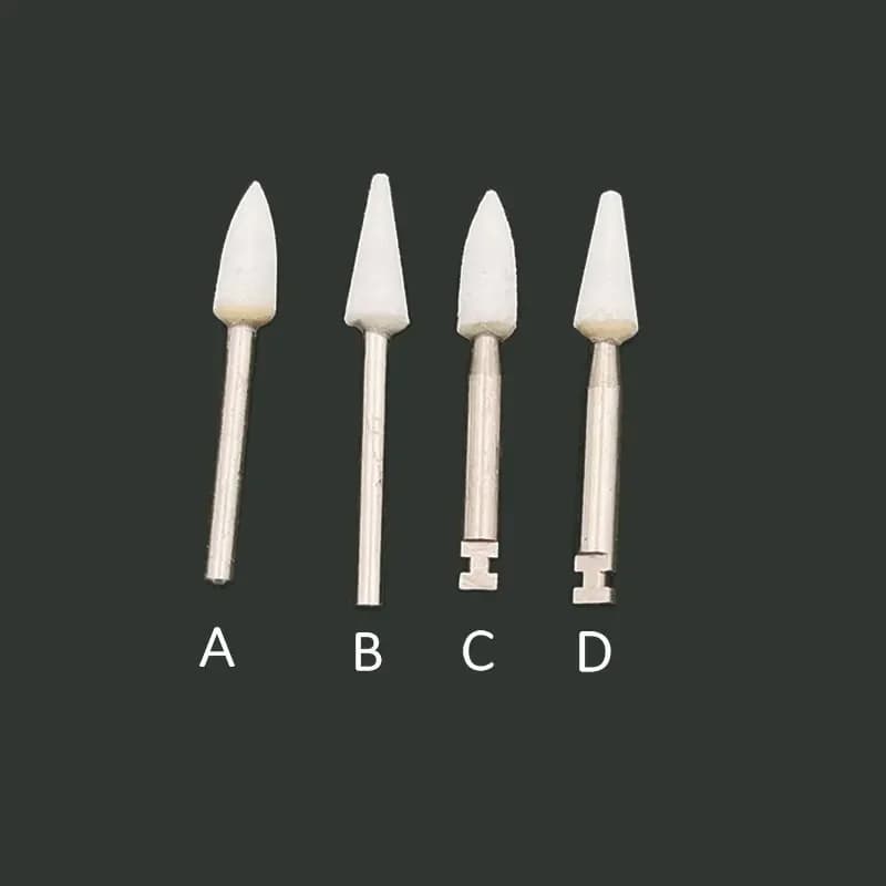 Frese per lucidatura di pietre bianche dentali per manipoli ad alta velocità FG 1.6mm/manipoli contrangolo a bassa velocità RA 2.35mm