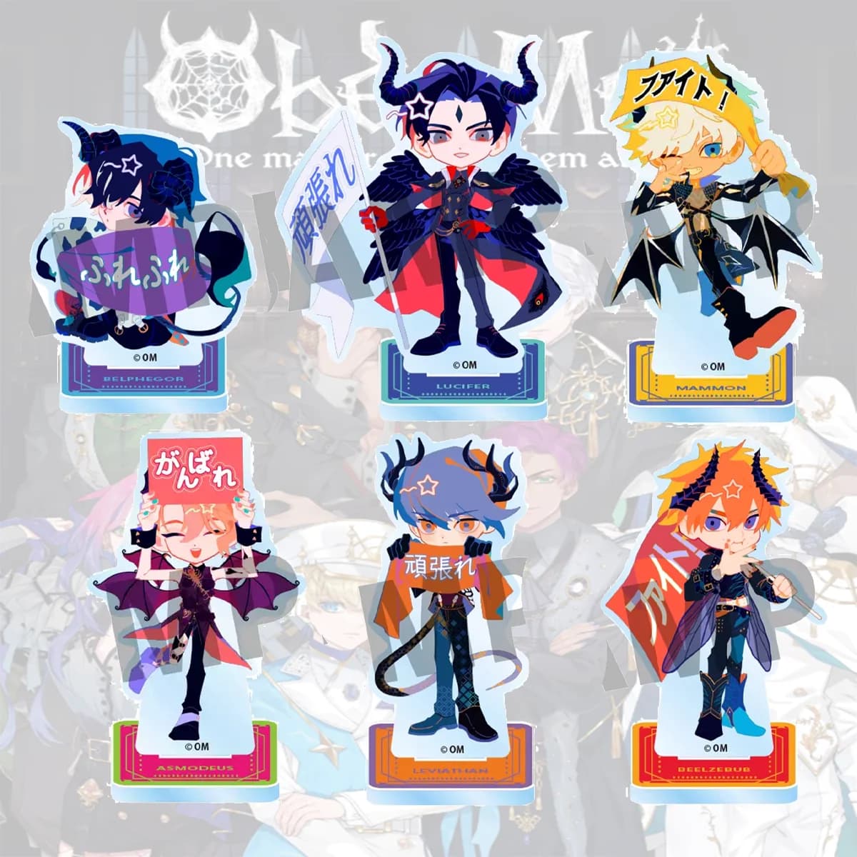 Anime: Sii il mio sottoposto! Nuovo supporto in acrilico trasparente da 10 cm, Lucifer, decorazione da scrivania pasquale per casa, ufficio, scrivania da gaming, portachiavi