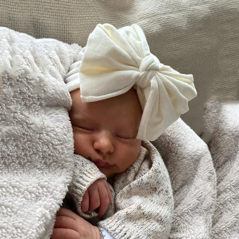 Bow Warm Indian Hat Baby Turban Girls Hats Kids Hair Head Bands Accessories Headwrap Toddler Infant Newborn Beanie Bonnet Cap