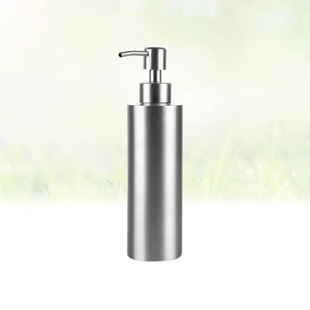 Dispenser di Sapone in Acciaio Inox da 350Ml con Pompa per Schiuma Liquida, per Bagno e Cucina, per Sapone Mani, Shampoo, Bagnoschiuma, Lozione