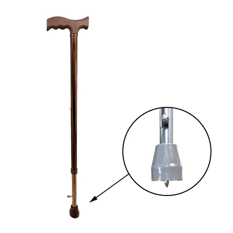 Outdoor Tactical Aluminum Foldable Multi-Tool Trekking Stick for Camping Climbing
