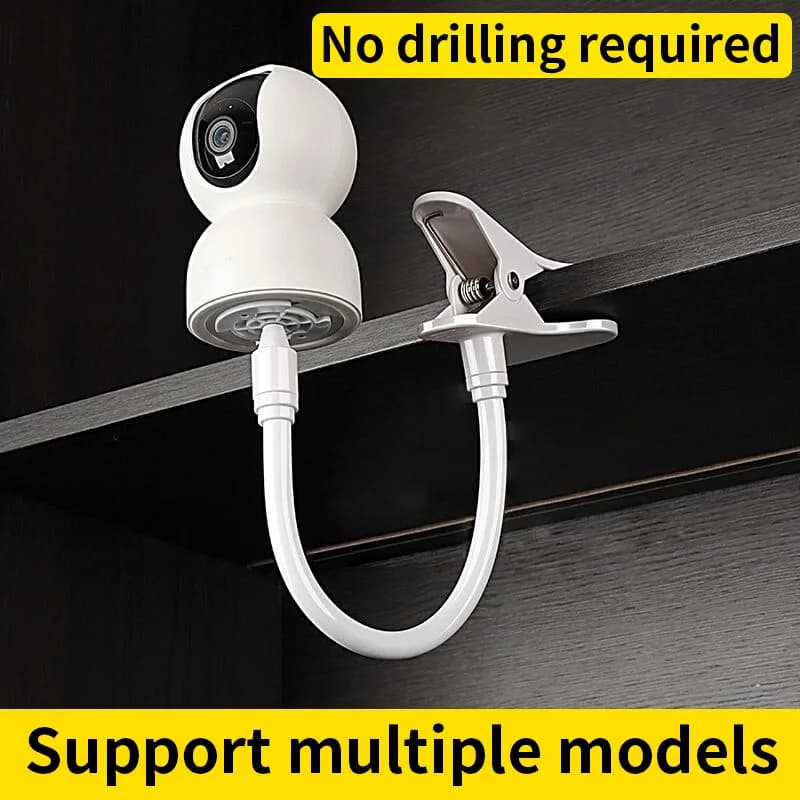 Clip for video monitoring: no drilling required. It can be freely connected. Supports multiple models. Compatible with Xiaomi, TP-LINK,