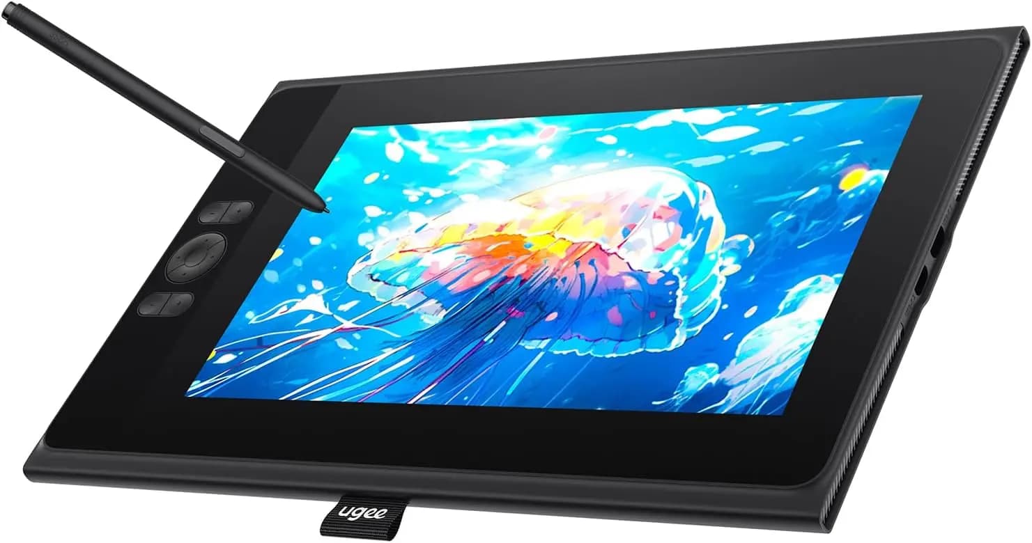 Tablet da Disegno con Schermo da 11,6 Pollici, Completamente Laminato, 124% sRGB, Stilo Senza Batteria, 8 Tasti, per Windows/Mac/Android