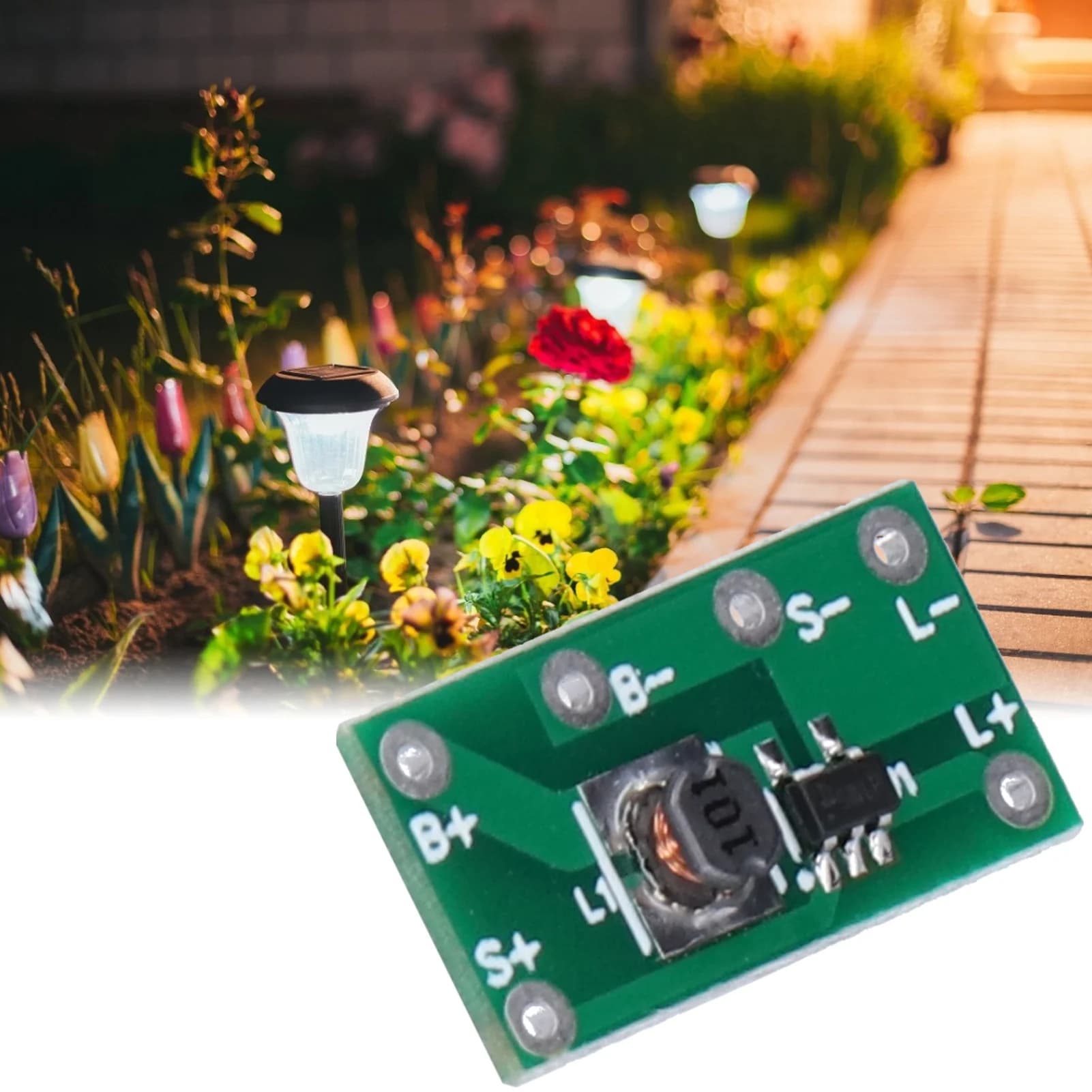 10pcs Solar Lamp Circuit Board Solar Charge Controller Board Module for Road Stud Light