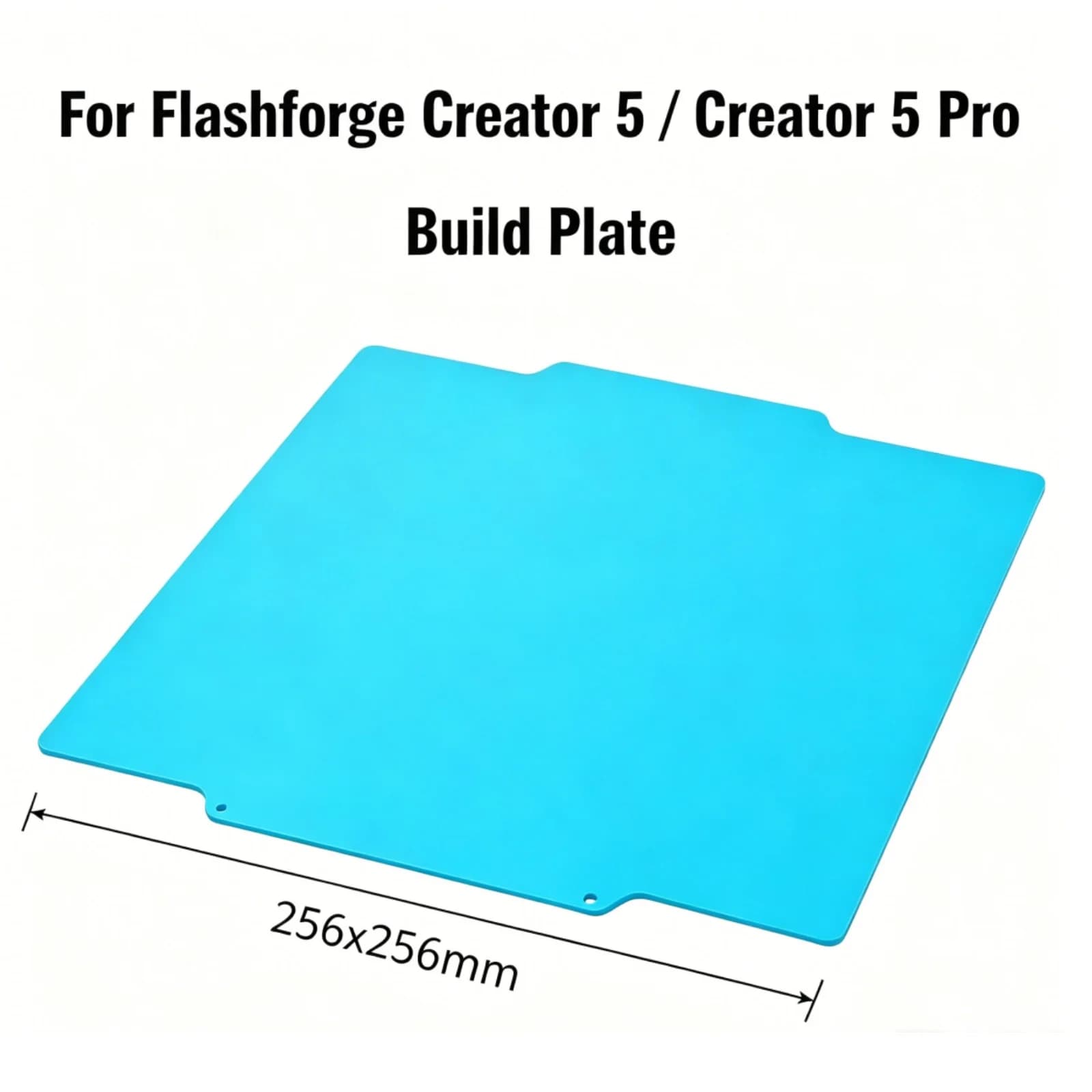 For Flashforge Creator 5/5 Pro Build Plate, New Double Sided Spring Steel Cool Plate Flexible Bed Sheet Accessory 256x256mm