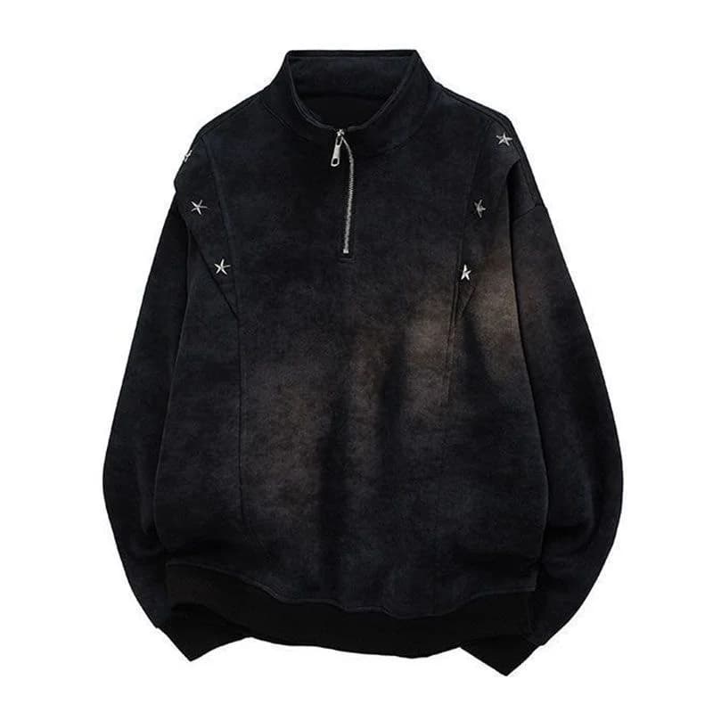 Felpe Senza Cappuccio da Uomo con Design Grafico, Stile Kpop Coreano Harajuku Giapponese, Moda Culturale Asiatica Orientale, per Fan di Idoli Musicali Pop, Giovani BF
