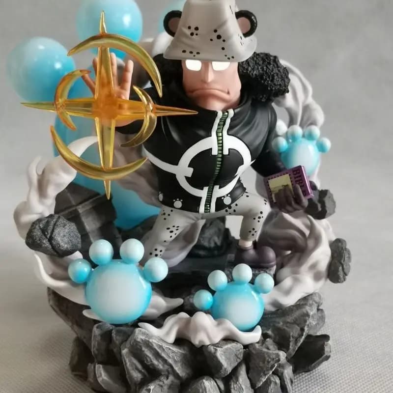 Nuova Statuetta di Bartholemew Kuma da 13cm, Modellino in PVC di One Piece, Decorazione da Scrivania, Regalo di Compleanno per Bambini