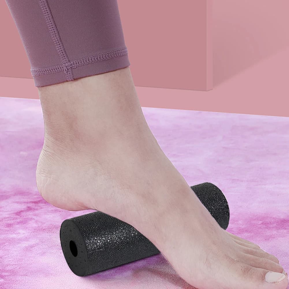 Mini Rullo in Schiuma per Yoga, Rullo per Esercizi Resistente, Rullo Muscolare Portatile, Rullo per Massaggi in EPP Cavo per Casa e Palestra