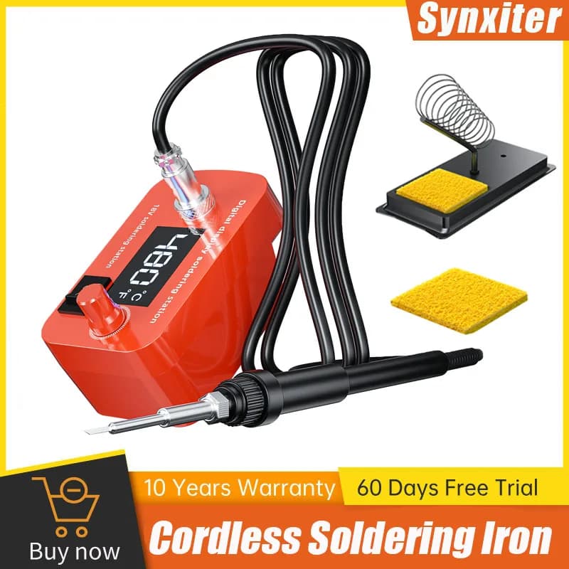 Saldatura a batteria lron per Milwaukee M18 Kit di saldatura elettrica a batteria Riscaldamento rapido 60W PCB Strumento di riparazione per la casa fai da te