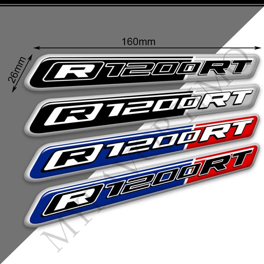 Rilievo del serbatoio Coda Borse laterali Custodie per bagagli Tronco Protezione Ginocchio Carenatura Parafango Adesivi Decal Kit R 1200 Per BMW R1200RT R1200 RT