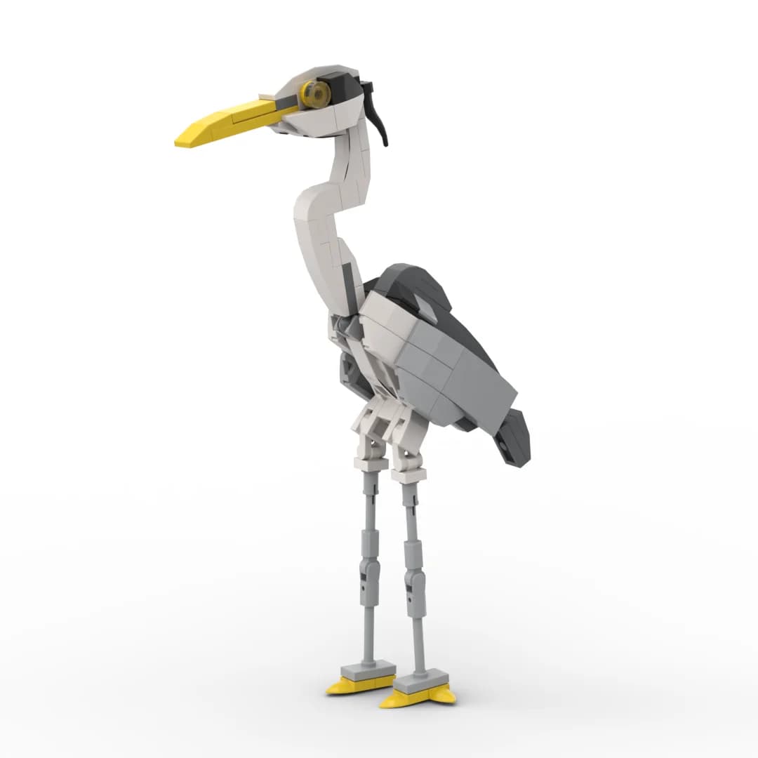 Animal Series 109Pcs MOC Bird Bricks heron Figires DIY Building Blocks Kids Education Toys For Children Birthday Gift
