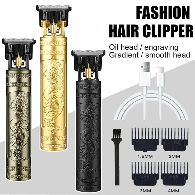 USB Haircuts Fast Rechargeing Razor Barbiere T9 Vintage Haircuts Wireless Haircuts for Men's Beard