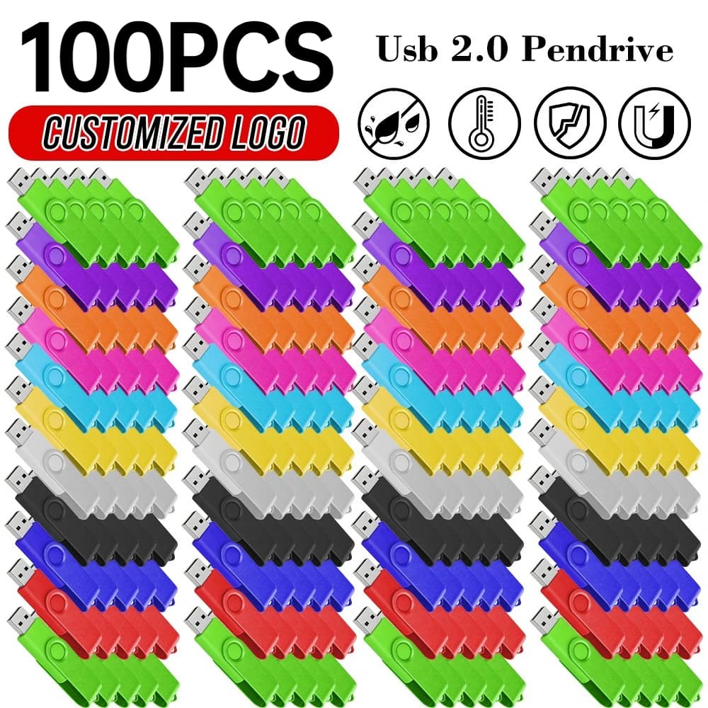 100pcs/lot Free custom Logo Real Capacity USB Flash Drive Usb 2.0 4GB 8GB 32GB 64GB Photography Gift Pendrive USB Memory stick