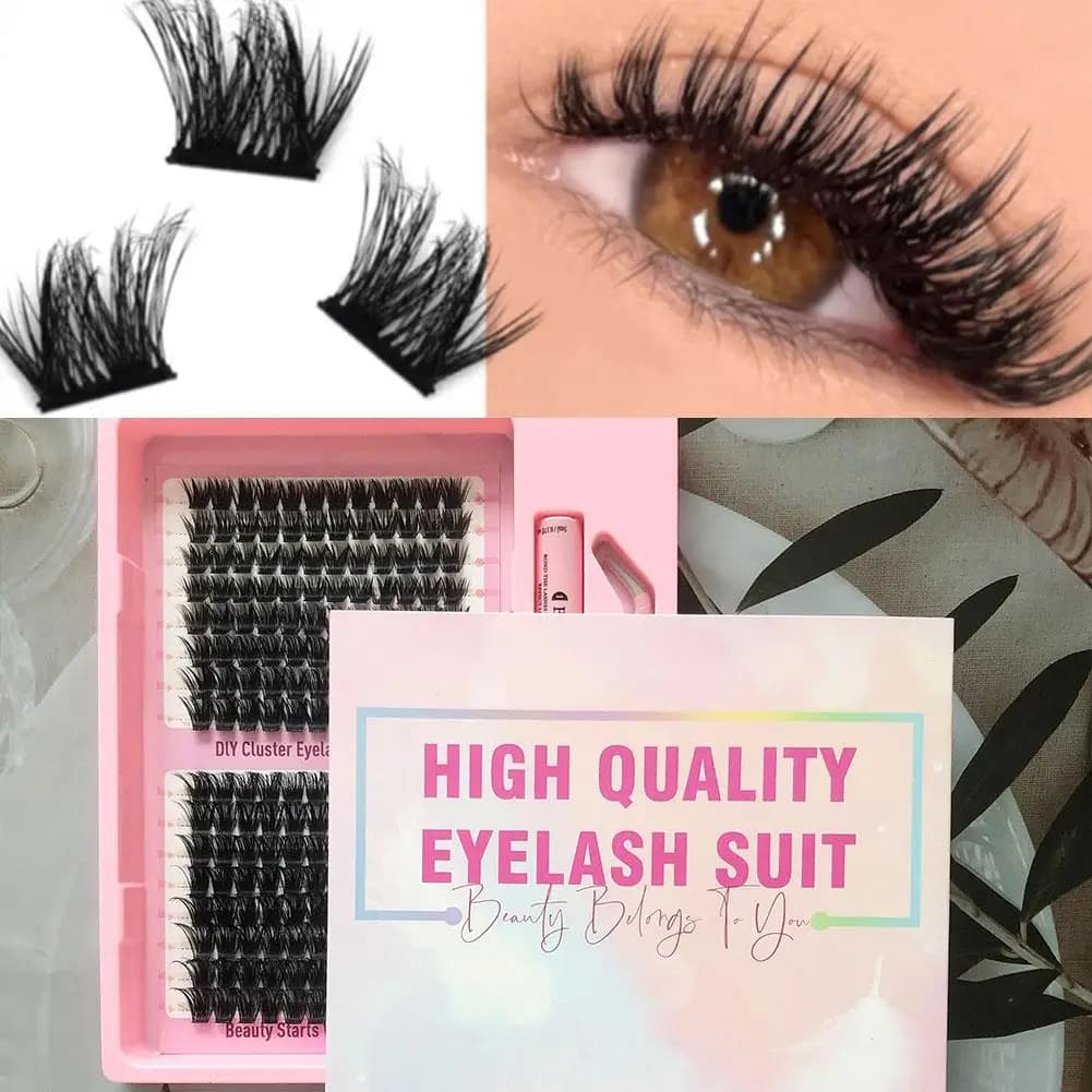 Set of European and American Fins 30D-100D, Mixed Style, Masses and Dense, in Soft Fiber, Individual Eyelashes for Fai-da- Application ♪