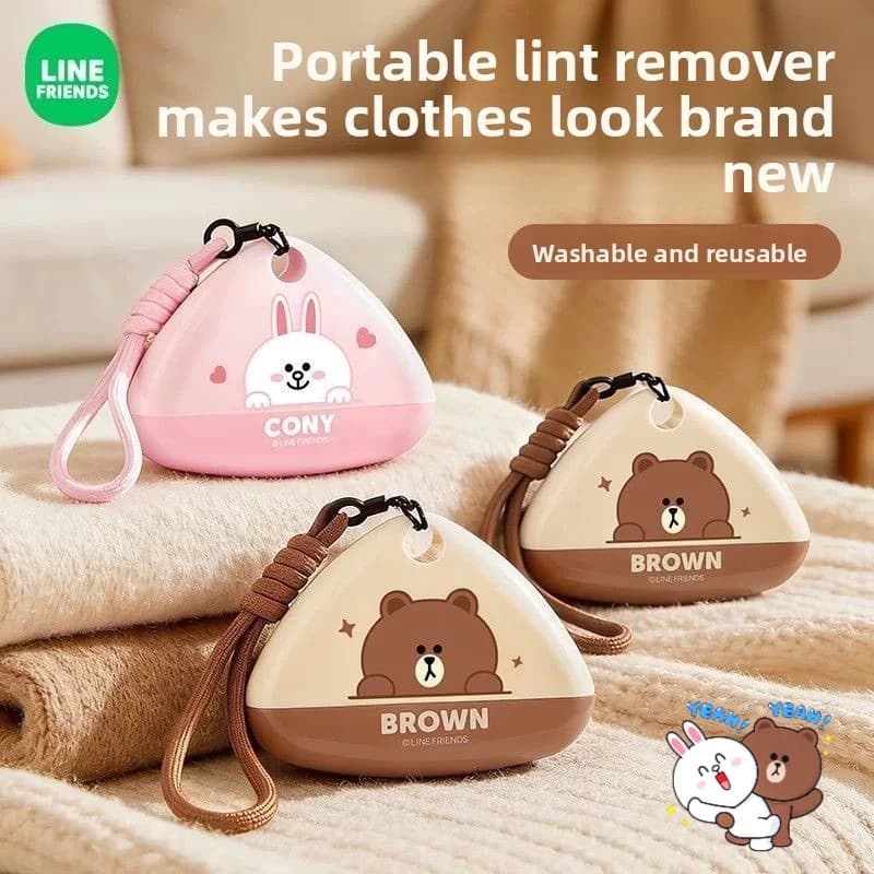 LINE FRIENDS Brown Cony Sally, simpatico rullo leva-pelucchi a tema anime, portatile, lavabile, riutilizzabile, per la casa, all'ingrosso