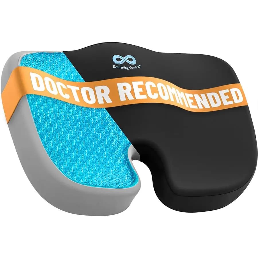 Cuscino Ergonomico in Memory Foam Consigliato dal Medico per Sedie da Ufficio e Auto, Accessori per Scrivania