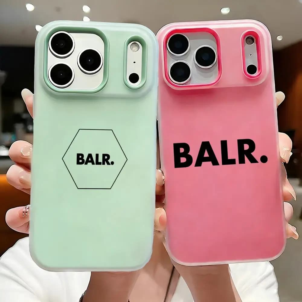 fashing Brand B-BALR Phone Case For iPhone 17 16 15 14 13 12 11 Pro Max Plus Case Clear Jelly Shockproof Soft