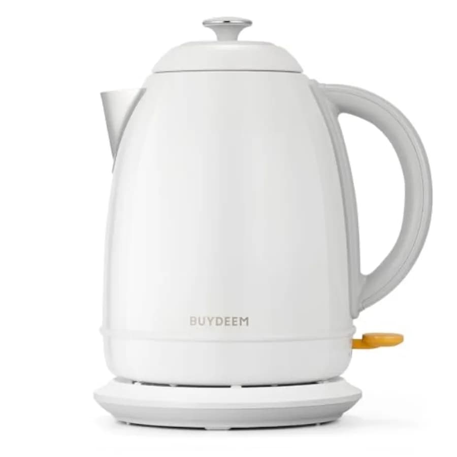 Bollitore Elettrico K640 in Acciaio Inossidabile con Spegnimento Automatico e Protezione Contro l'Ebollizione a Secco, 1,7 L, Senza Fili, con Base Girevole