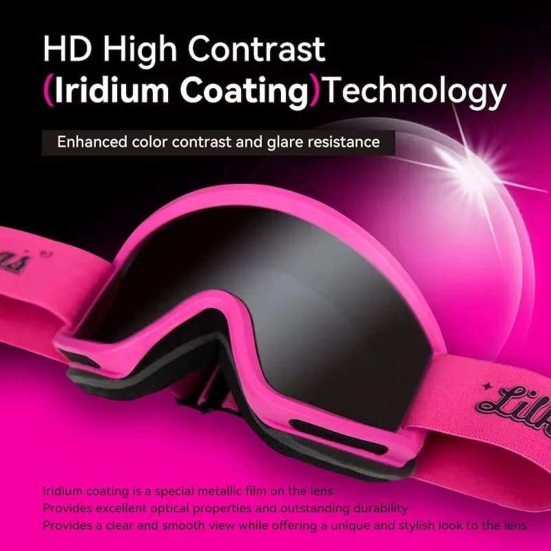 Airo OEM ODM Custom LILKINGS L2 Ski Goggles Anti-Glare Fog-Free Iridium Coated Scratch-Resistant Anti-Fog Snowboard