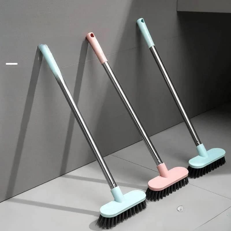 Spazzola per Pulizia Tappeti con Manico Lungo e Setole Dure, Spazzola per Pavimenti e WC, Strumento per Lavaggio Tappeti