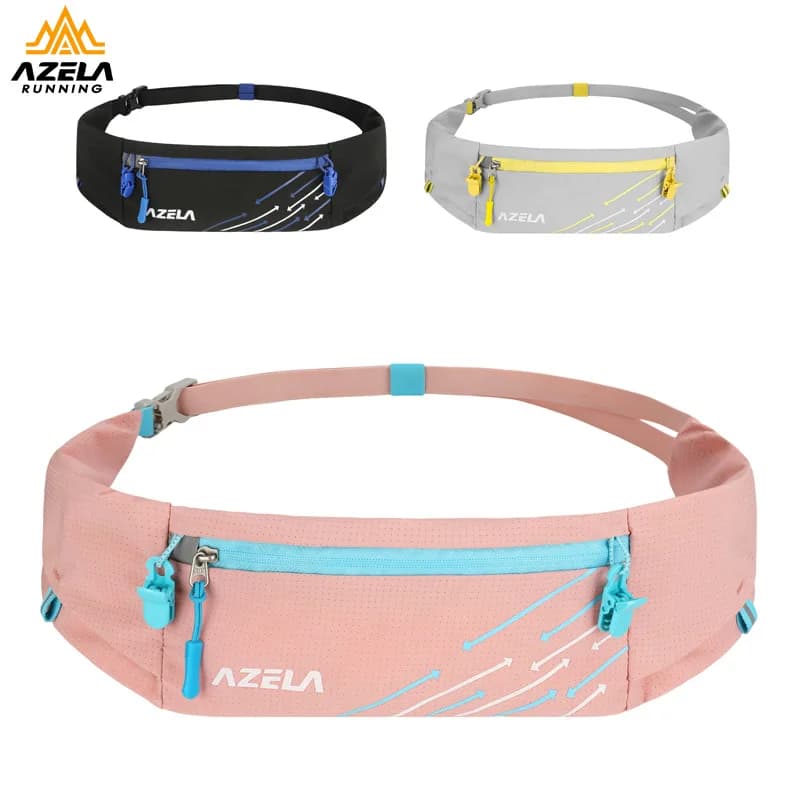 Running Waist Bag Waterproof Sports Belt Phone Pouch Lightweight Oxford Fanny Pack Unisex for Hiking Cycling Travel Outdoor