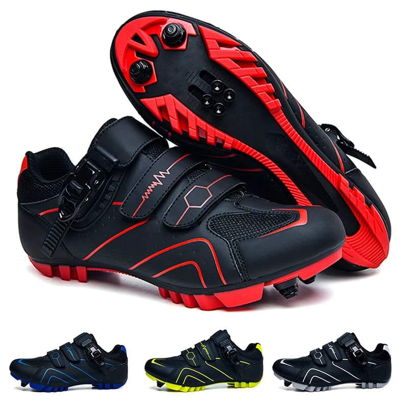 Scarpe da Ciclismo su Strada per Uomo e Donna, Compatibili con Tacchette SPD e Look Delta, per Mountain Bike e Ciclismo Outdoor
