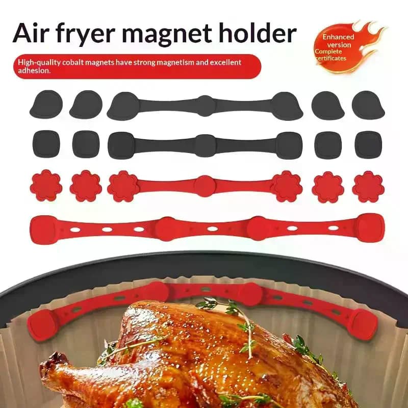 1 Piece Magnetic Silicone Buckle for Air Fryer, to Fix the Oven Card and Prevent Burning