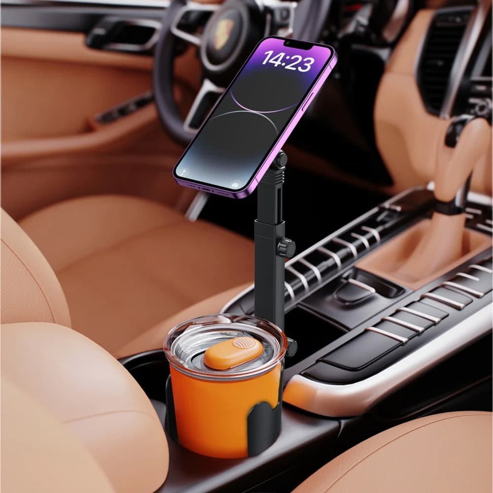 Supporto per telefono portabicchieri per auto universale 360 ° Espansore portabicchieri regolabile per telefono cellulare per smartphone per camion auto